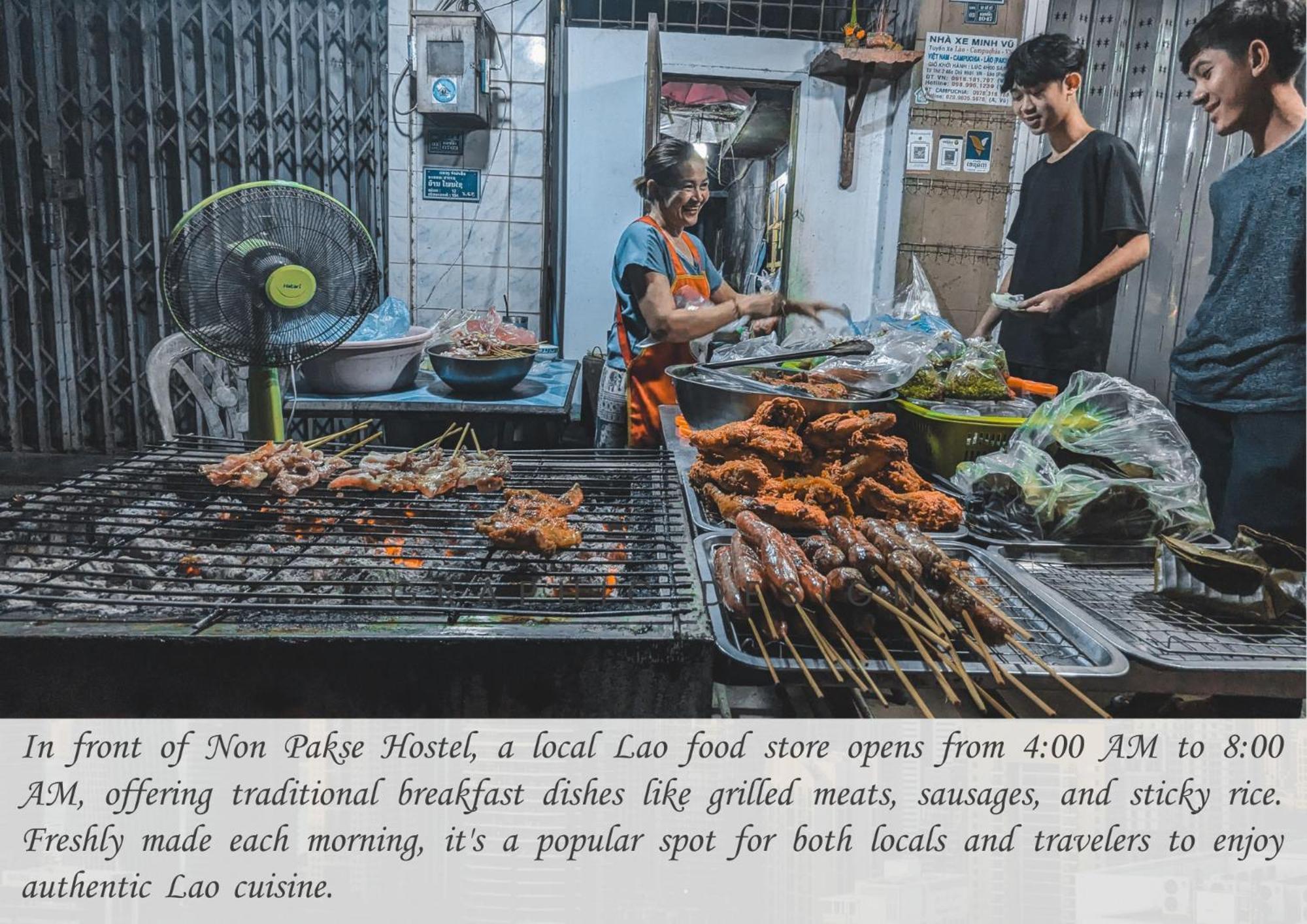 Non Pakse Hostel & Coffee House Экстерьер фото